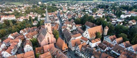Blick über die Dächer von Michelstadt